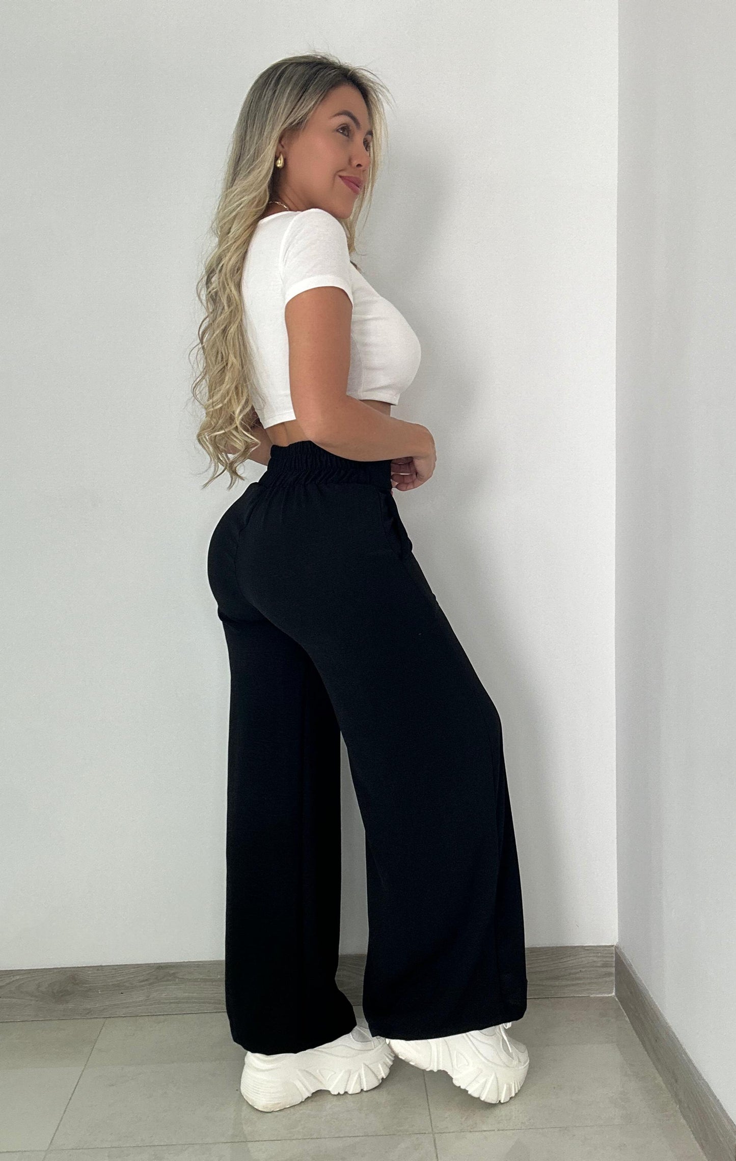 AMBAR Pantalon Crepe